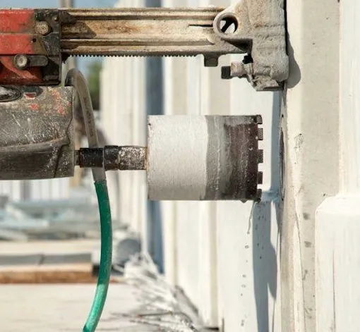 Door beton boren